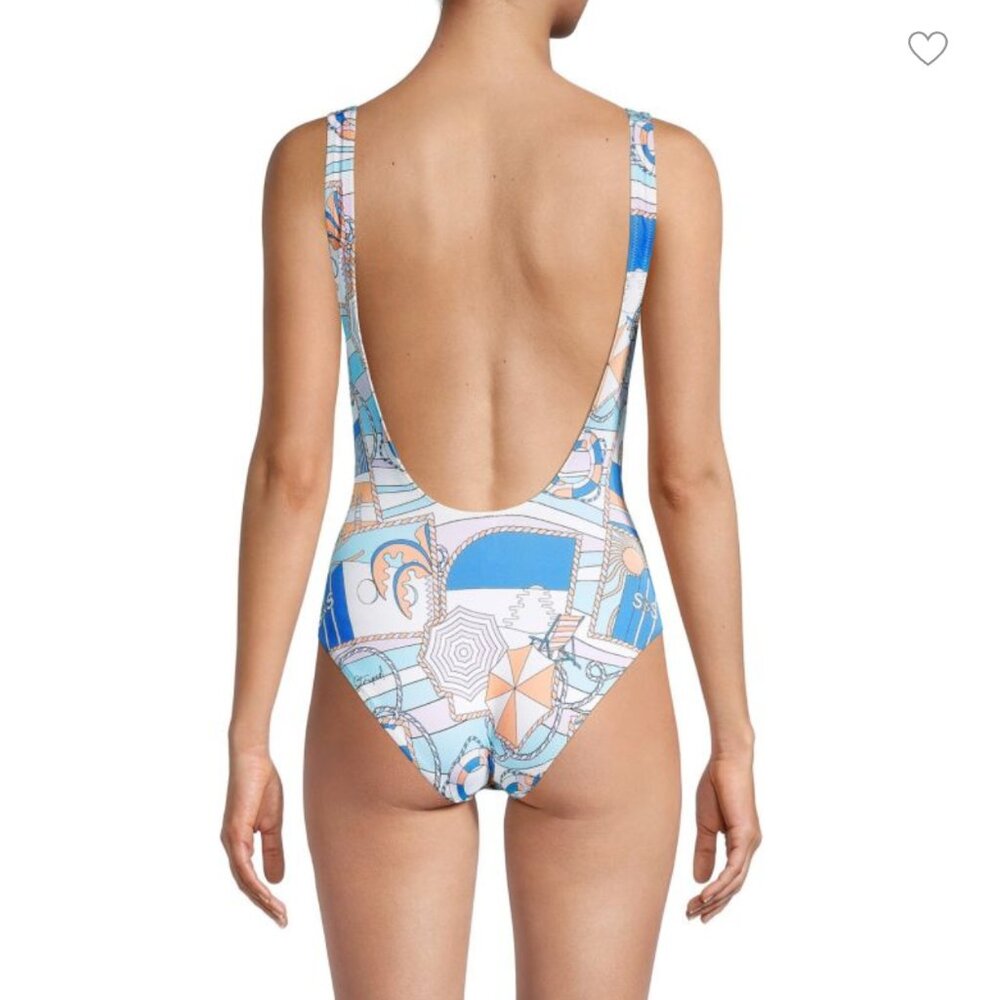 NWT ANTHROPOLOGIE Solid & Striped Annemarie One-Piece Swimsuit Size Small - Picture 4 of 7